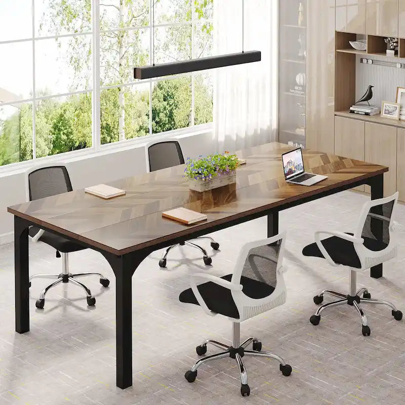 Bureau de direction de 70,8 pouces, grand bureau d'ordinateur de bureau