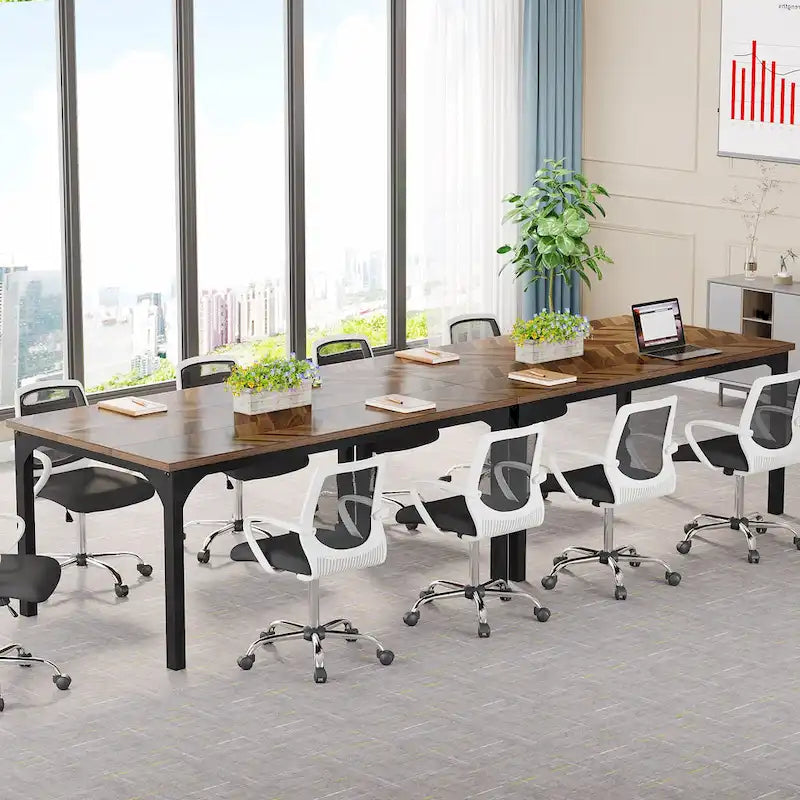Bureau de direction de 70,8 pouces, grand bureau d'ordinateur de bureau