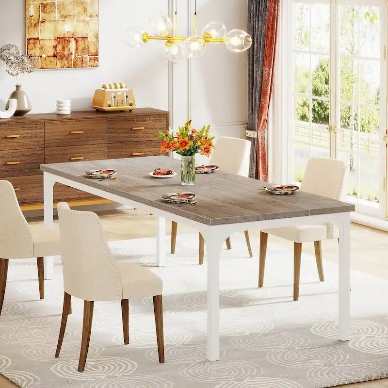 Bureau de direction de 70,8 pouces, grand bureau d'ordinateur de bureau