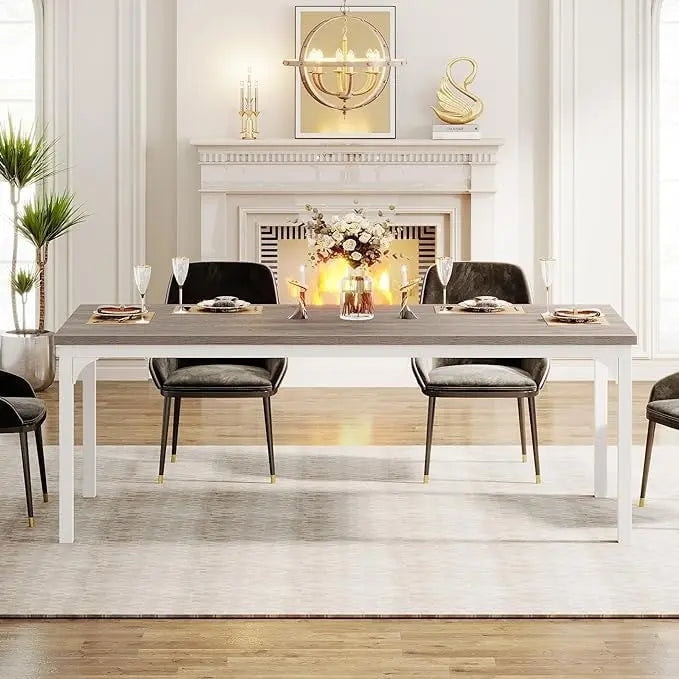 Bureau de direction de 70,8 pouces, grand bureau d'ordinateur de bureau