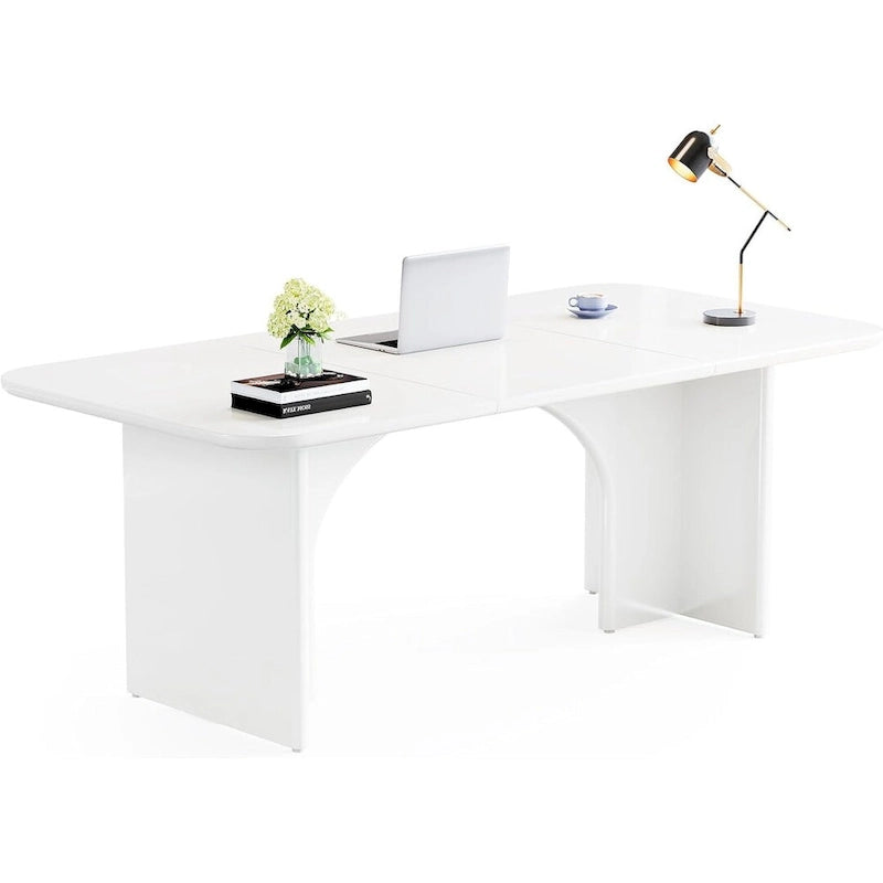 63 bureau de direction, grand bureau d'ordinateur, bureau moderne pour la maison