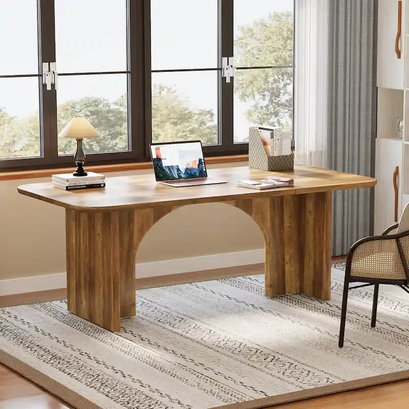 63 bureau de direction, grand bureau d'ordinateur, bureau moderne pour la maison