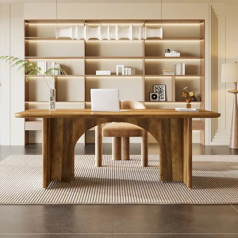 63 bureau de direction, grand bureau d'ordinateur, bureau moderne pour la maison