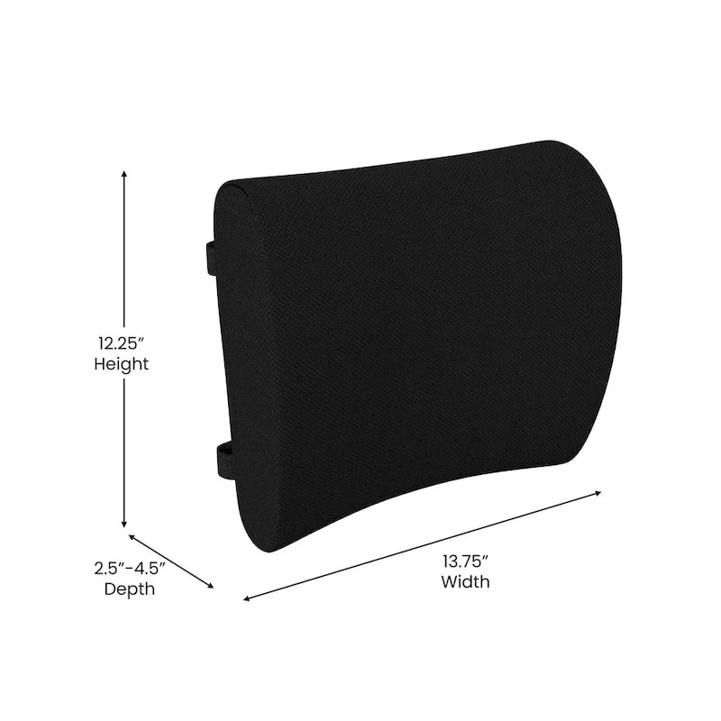 Oreiller de soutien lombaire réglable et portable pour sièges de bureau et de voiture