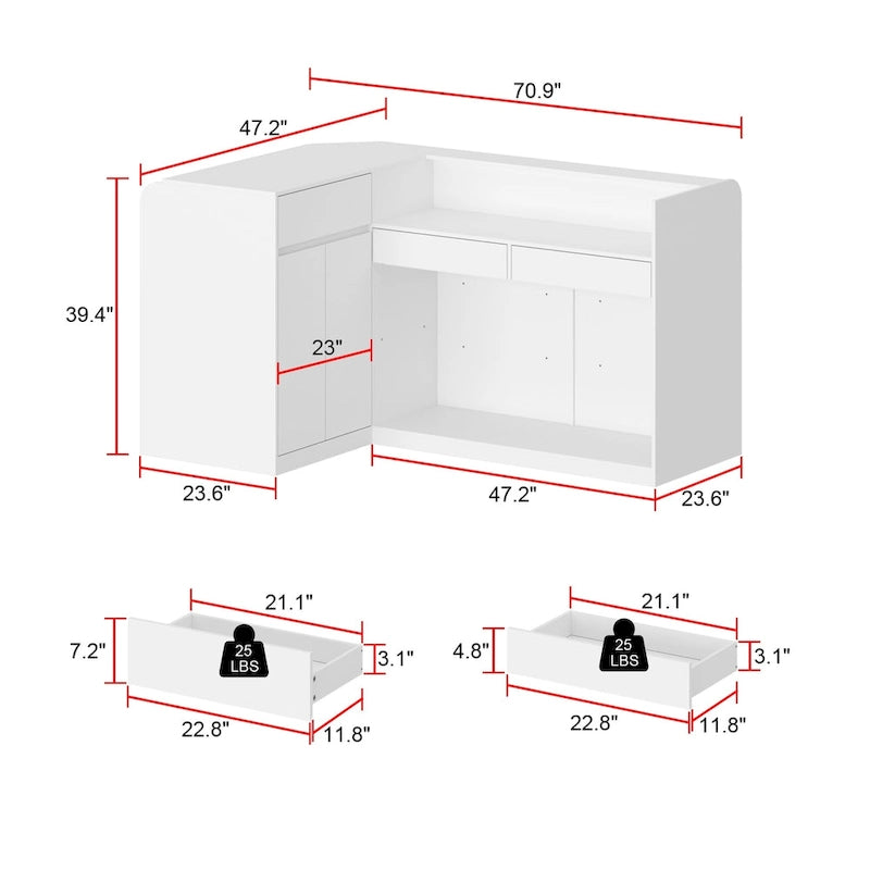 Réception Rangement Bureaux et Cliniques Poste de travail Accueil