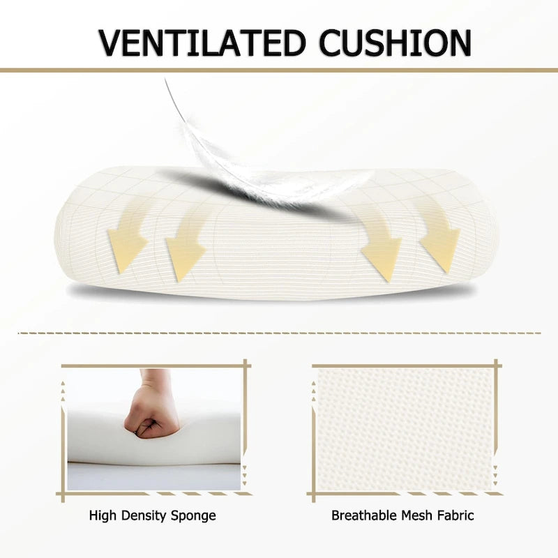 Chaise de bureau ergonomique pivotante en maille avec repose-pieds