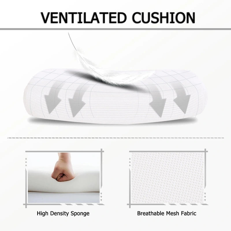 Chaise de bureau ergonomique pivotante en maille avec repose-pieds