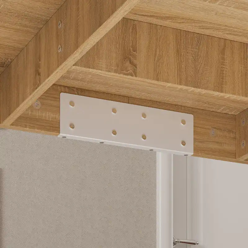 Bureau d'ordinateur/Table à manger grande en bois pratique avec base blanche