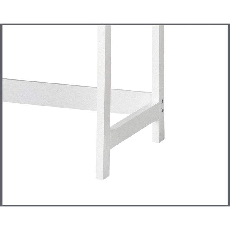 Bureau d'écriture contemporain bicolore Saint Birch Finley de 59 pouces avec rangement