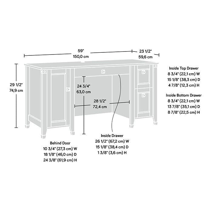 Bureau informatique de la collection Carson Forge