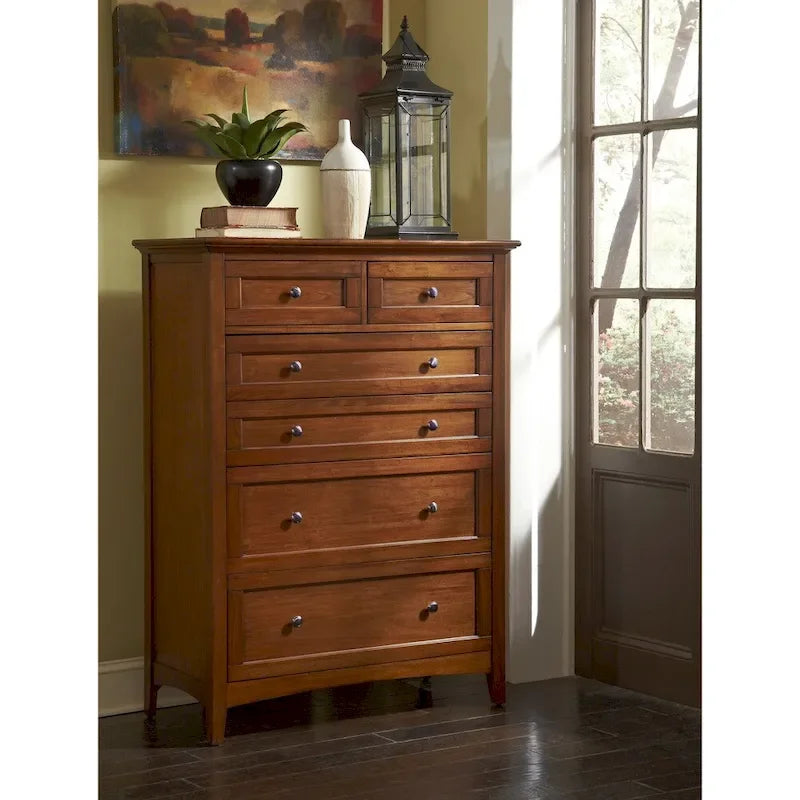 Collection Aiden de 6 meubles de chambre à coucher King en bois massif Simply Solid