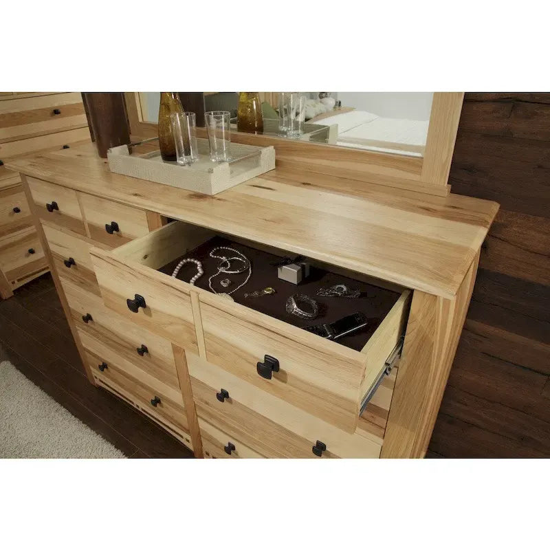 Collection de chambre à coucher 5 pièces King Simply Solid Emilian en bois massif