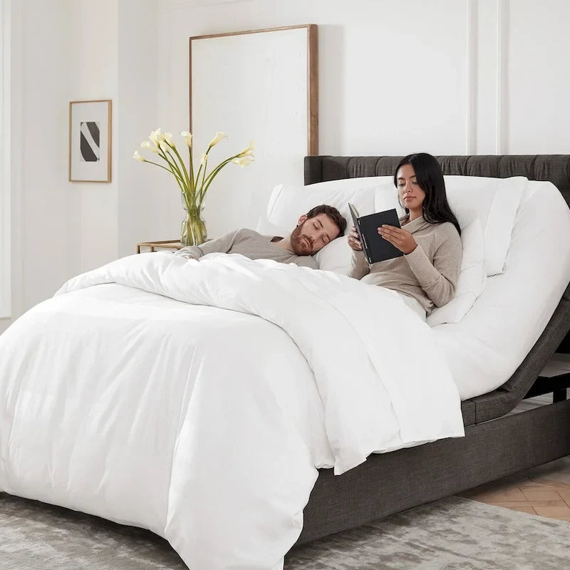 Base de lit massante réglable Nestl Premium avec télécommande sans fil