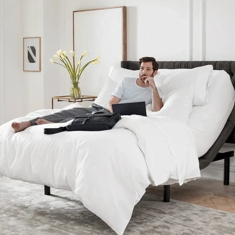 Base de lit massante réglable Nestl Premium avec télécommande sans fil