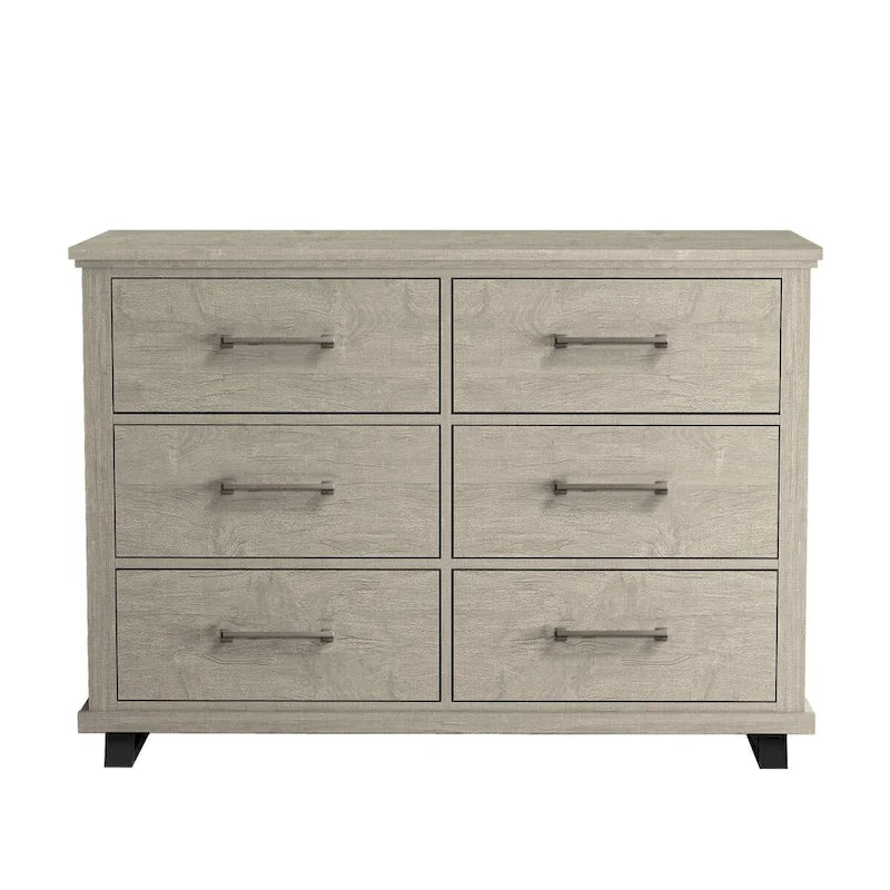 Ensemble de chambre à coucher 3 pièces de style campagnard - 2 tables de chevet et 1 commode