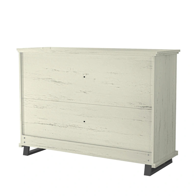 Ensemble de chambre à coucher 3 pièces de style campagnard - 2 tables de chevet et 1 commode