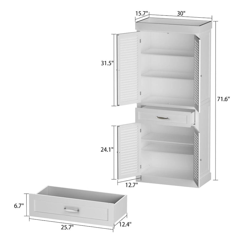 Timehcee 30Meuble à chaussures Meuble de rangement avec portes Meuble bas en bois