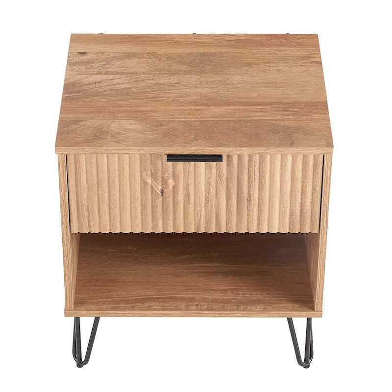 Ensemble de 2 tables de nuit/commodes Dumbo modernes standard à 3 tiroirs Manhattan Comfort
