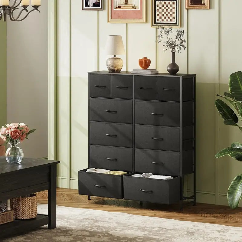 Commode haute de chambre à 12 tiroirs