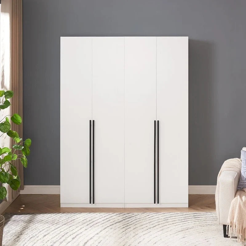 Manhattan Comfort Lee Armoire Garde-robe Moderne Autoportante 1.0 (Lot de 2)