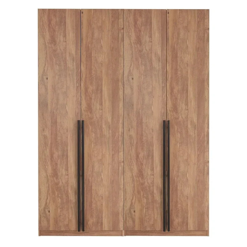 Manhattan Comfort Lee Armoire Garde-robe Moderne Autoportante 1.0 (Lot de 2)