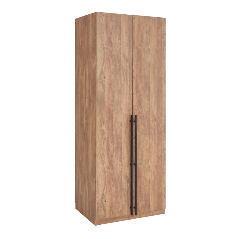 Manhattan Comfort Lee Armoire Garde-robe Moderne Autoportante 1.0 (Lot de 2)