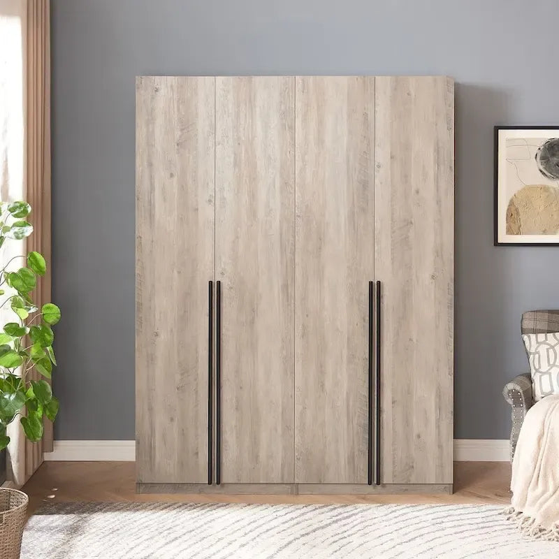 Manhattan Comfort Lee Armoire Garde-robe Moderne Autoportante 1.0 (Lot de 2)
