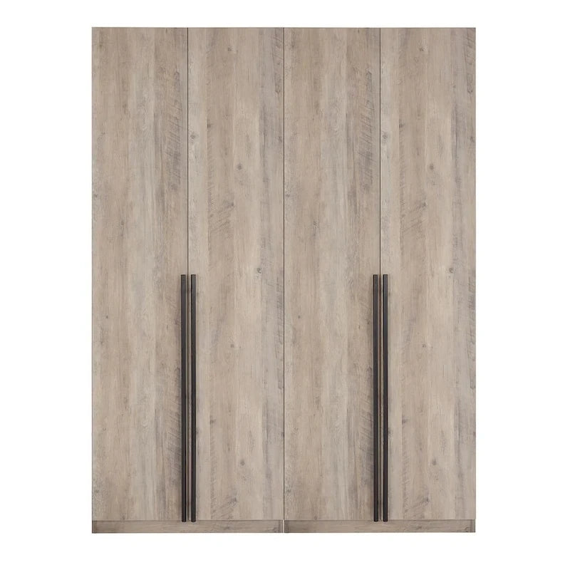 Manhattan Comfort Lee Armoire Garde-robe Moderne Autoportante 1.0 (Lot de 2)