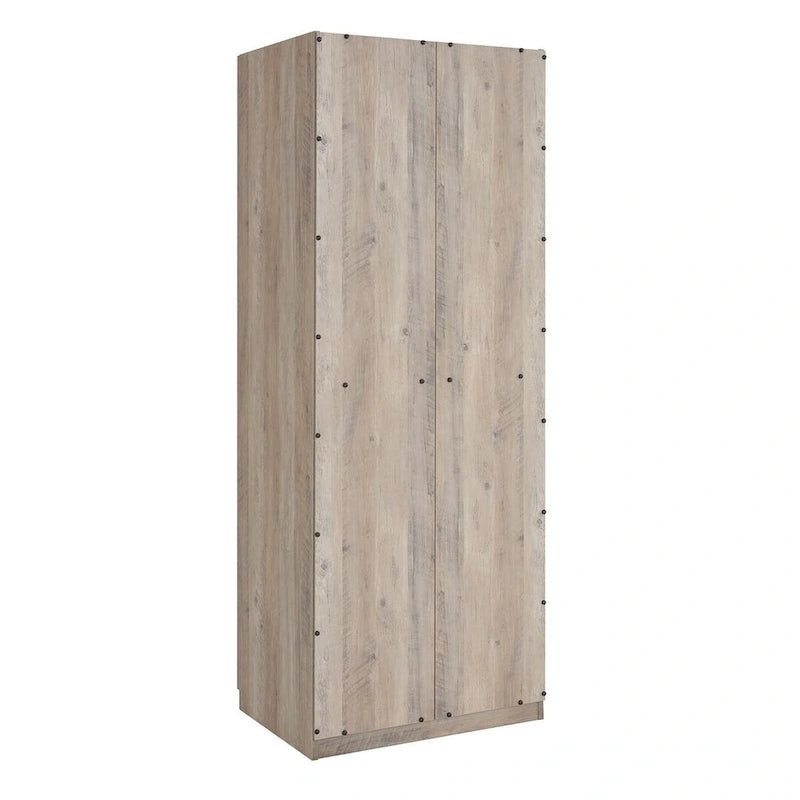 Manhattan Comfort Lee Armoire Garde-robe Moderne Autoportante 1.0 (Lot de 2)