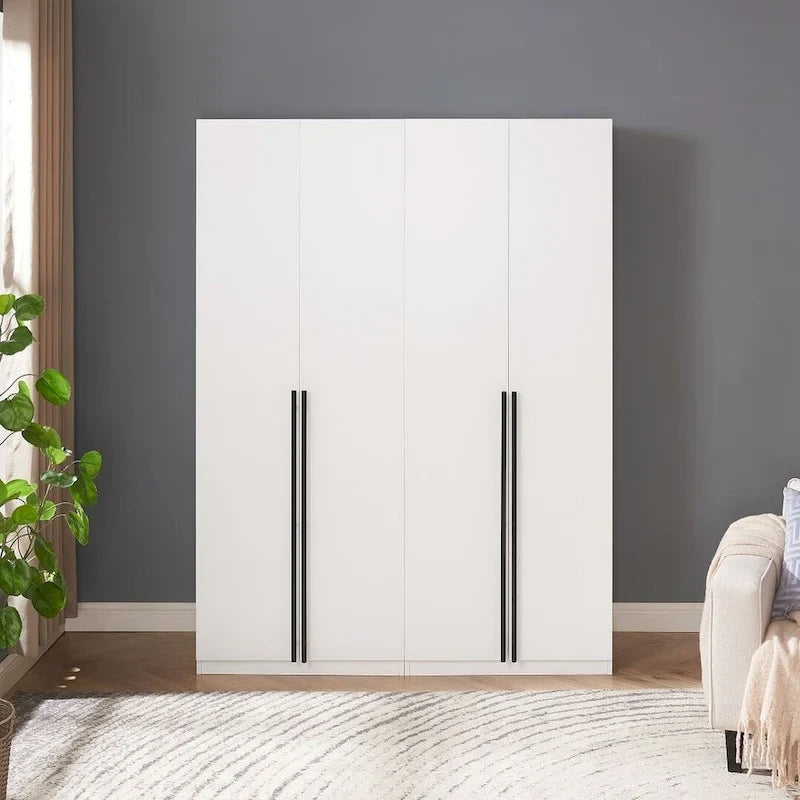 Manhattan Comfort Lee Armoire Garde-robe Moderne Autoportante 1.0 (Lot de 2)