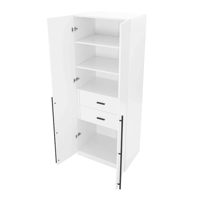 Manhattan Comfort Lee Armoire Garde-robe Moderne Autoportante 1.0 (Lot de 2)