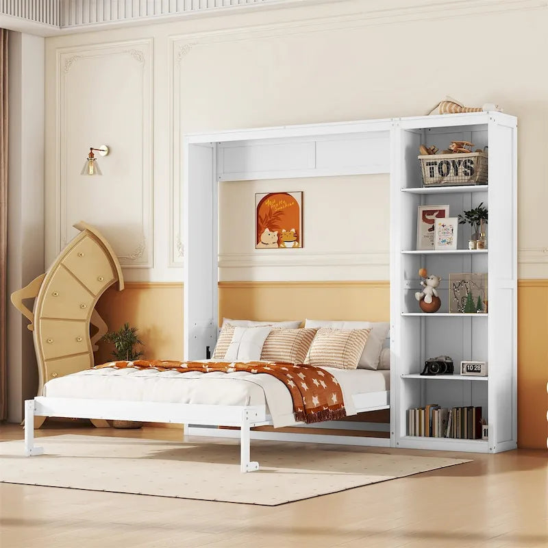 Lit mural Merax Murphy Bed avec étagères