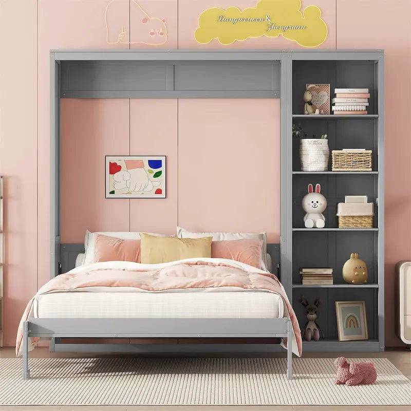 Lit mural Merax Murphy Bed avec étagères