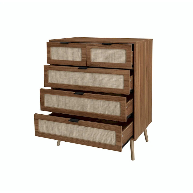 Meuble de rangement d'appoint à 5 tiroirs