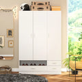 Ensemble de meubles de rangement combinant un espace de travail et une armoire avec une coiffeuse de luxe