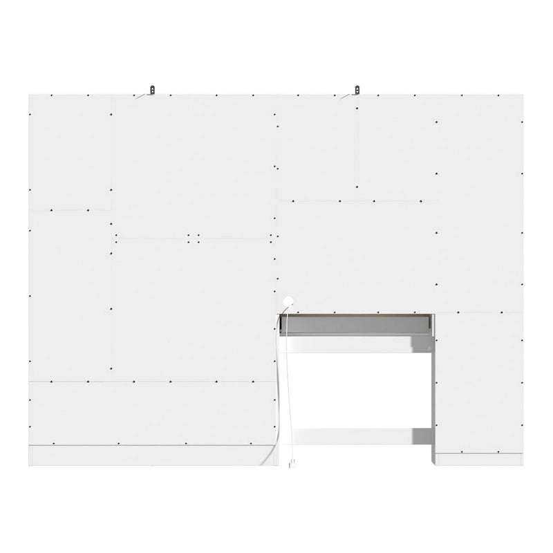 Ensemble de meubles de rangement combinant un espace de travail et une armoire avec une coiffeuse de luxe