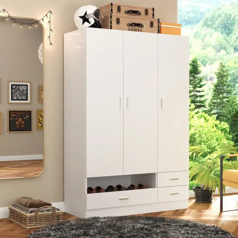 Ensemble de meubles de rangement combinant un espace de travail et une armoire avec une coiffeuse de luxe