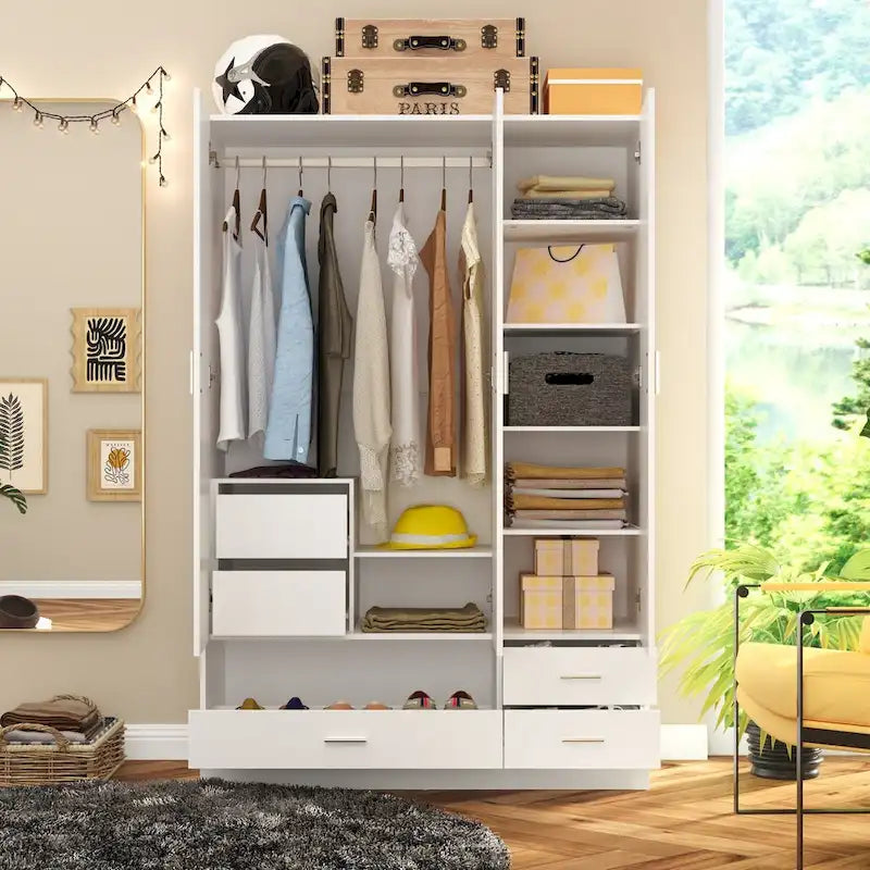 Ensemble de meubles de rangement combinant un espace de travail et une armoire avec une coiffeuse de luxe