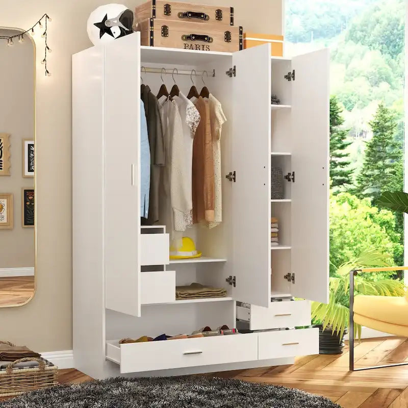 Ensemble de meubles de rangement combinant un espace de travail et une armoire avec une coiffeuse de luxe