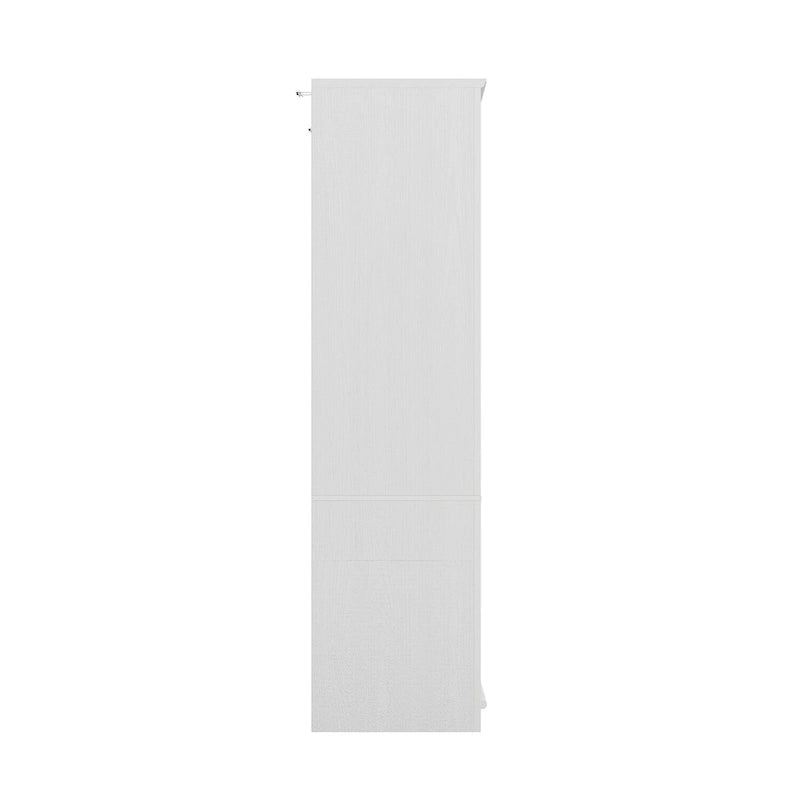 Ensemble double armoire Grand Dressing d'inspiration vintage avec accents métalliques