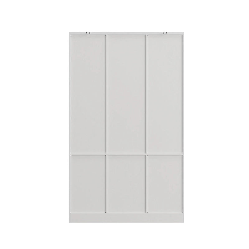 Ensemble double armoire Grand Dressing d'inspiration vintage avec accents métalliques