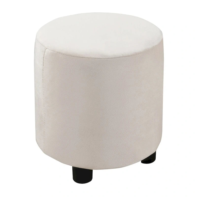 Lit capitonné au sol Mère et Enfant avec bureau de chevet et petit tabouret rond