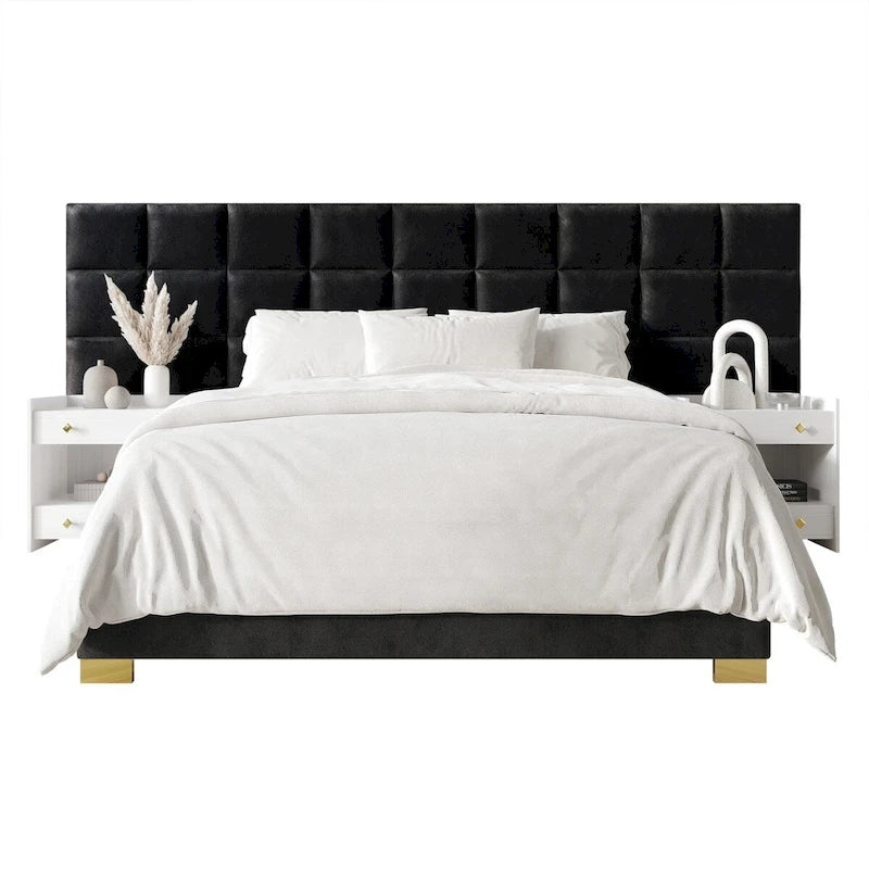 Ensemble de chambre à coucher CraftPorch avec panneaux muraux de style milieu du siècle