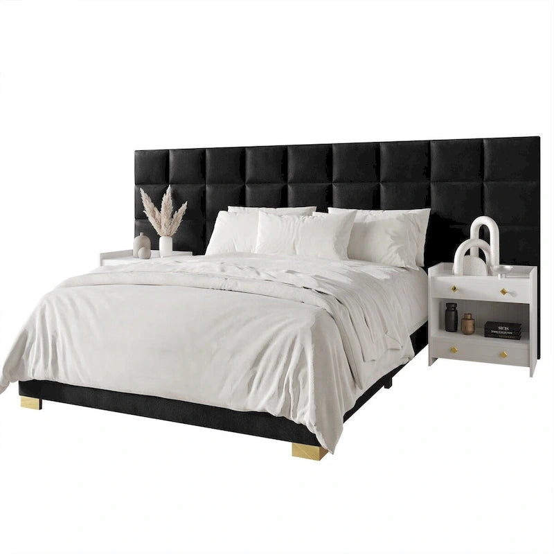 Ensemble de chambre à coucher CraftPorch avec panneaux muraux de style milieu du siècle