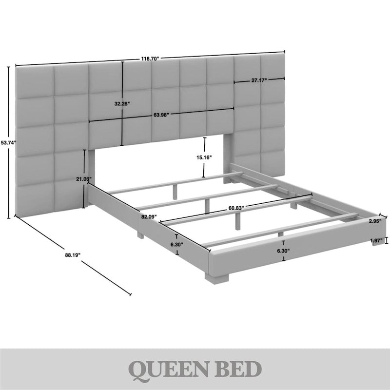 Ensemble de chambre à coucher CraftPorch avec panneaux muraux de style milieu du siècle