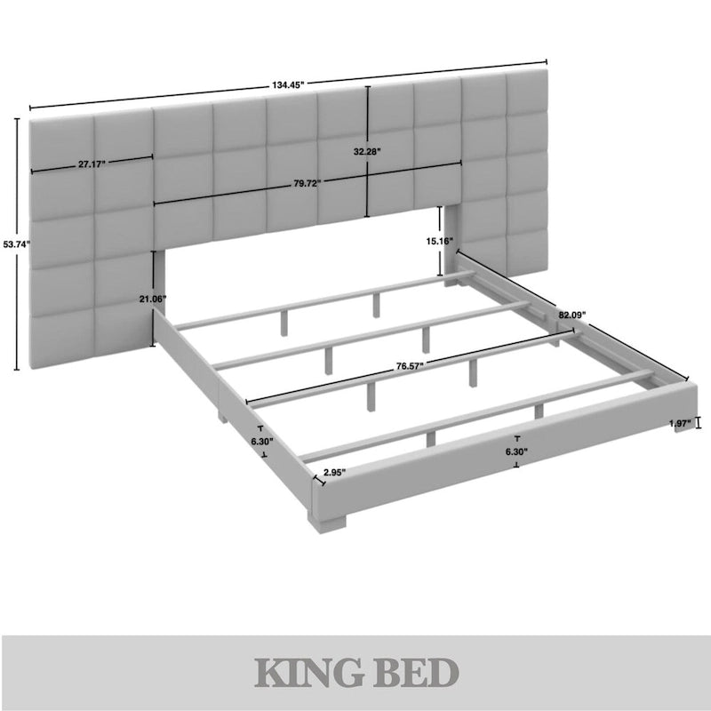 Ensemble de chambre à coucher CraftPorch avec panneaux muraux de style milieu du siècle