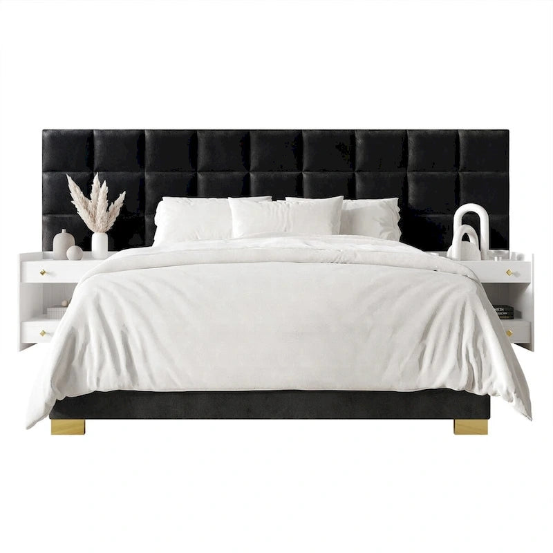 Ensemble de chambre à coucher CraftPorch avec panneaux muraux de style milieu du siècle