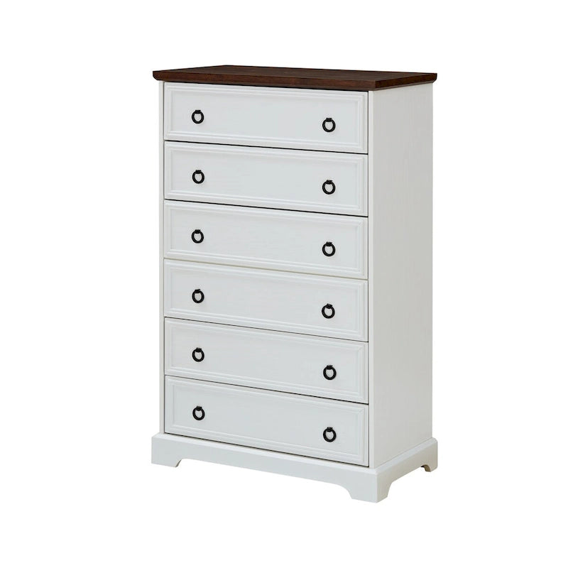 Commode moderne à 6 tiroirs pour chambre à coucher, chiffonnier haut, organiseurs de placard et rangement pour vêtements