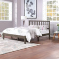 Lit plateforme queen en bois d'acacia