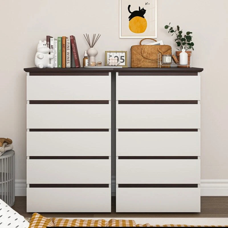 Une commode de rangement moderne à 5 tiroirs